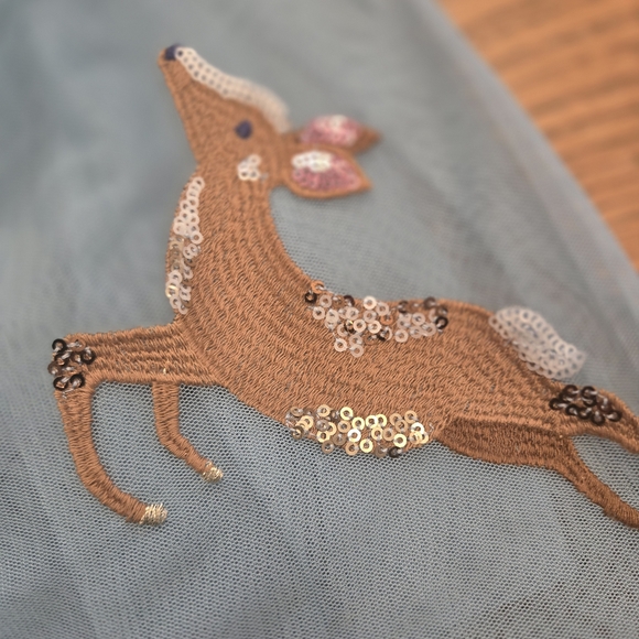 Boden Blue Skirt with Deer Embroidery - Picture 7 of 9